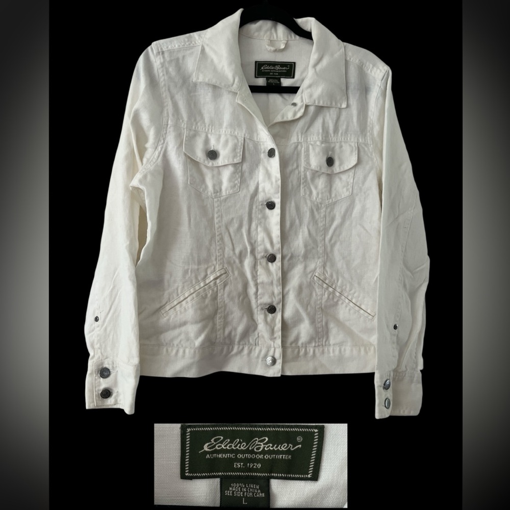 Eddie Bauer Women's Cream Jean Jacket